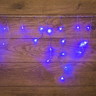 Гирлянда Айсикл "ПЛЕЙ ЛАЙТ" 1.8х0.5м 48LED син. прозр. провод 3Вт 230В IP20 NEON-NIGHT 255-013
