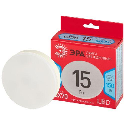 Лампа светодиодная RED LINE LED GX-15W-840-GX70 R 15Вт таблетка 4000К яркий бел. GX70 Эра Б0065470