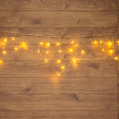 Гирлянда Айсикл "ПЛЕЙ ЛАЙТ" 1.8х0.5м 48LED тепло-бел. прозр. провод 3Вт 230В IP20 NEON-NIGHT 255-016