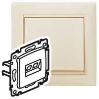 Механизм розетки информ. 1-м СП Valena RJ45 CAT.5Е UTP сл. кость Leg 774130