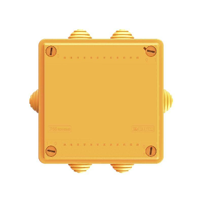 Коробка ответвительная FS 100х100х50мм 5р 450В 20А 10кв.мм с каб. вводами и клеммн. IP55 пластик. DKC FSB11510