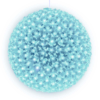 Гирлянда светодиодная «Шар с цветами сакуры» ULD-H2727-300/DTA WHITE IP20 SAKURA BALL с контроллером 300led d27см бел. UNIEL 09575