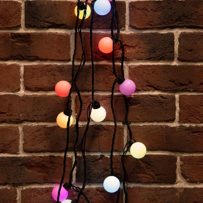 Гирлянда "LED ШАРИКИ" 10мх4.5см 40LED 5Вт 220В IP44 RGB NEON-NIGHT 303-579
