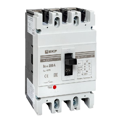 Выключатель авт. 3п ВА-99М 250/200А 25кА PROxima EKF mccb99-250-200m