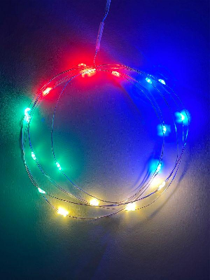 Гирлянда светодиодная "Нить" 2м 20LED АА IP20 мультиколор ЭРА Б0041983