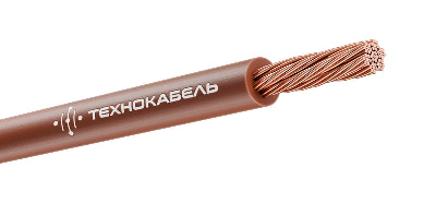 Провод ПуГВнг(А)-LS 1х2.5 450/750В Кор (бухта) (м) Технокабель 00-00149370