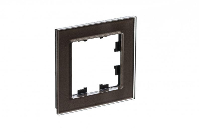 Рамка 1-м ATLASDESIGN NATURE стекло мокко SchE ATN320601