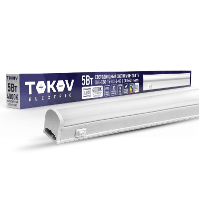 Светильник светодиодный ДБО Т5 5Вт 4К IP40 TOKOV ELECTRIC TKE-DBO-T5-0.3-5-4K