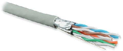 Кабель витая пара U/FTP кат.6 4х2х23AWG solid LSZH нг(А)-HF UFTP4-C6-S23-IN-LSZH-GY-500 500м (м) Hyperline 47958