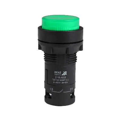 Кнопка с подсветкой OptiSignal Compact D22 С7-PL-B301 зел. 1НЗ 24В AC/DC XB7NW33B2 КЭАЗ 362085