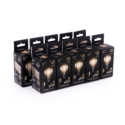 Лампа светодиодная Black Filament Шар E14 11Вт 2700К Gauss 105801111