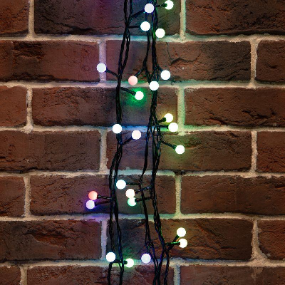 Гирлянда "LED ШАРИКИ" 20мх1.3 см 200LED 58Вт 220В IP44 мульти. NEON-NIGHT 303-509-1
