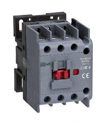 Контактор 32А 230В AC АС3 АС4 1НО+1НЗ КМ-102 DEKraft 21928DEK