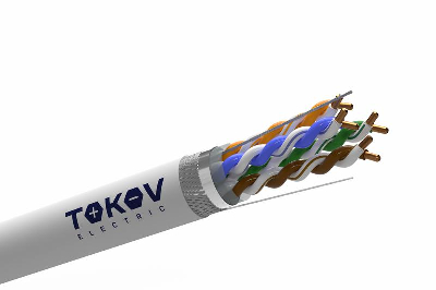Кабель витая пара SF/UTP 4х2х24AWG (0.52мм) кат.5E PVC TOKOV PRO Fluke tested (м) TOKOV ELECTRIC TKP-C06-SF/UTP-42-5E-305