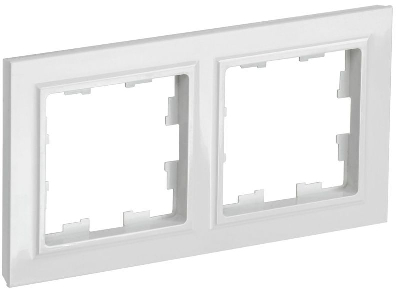 Рамка 2-м BRITE РУ-2-БрБ бел. IEK BR-M22-K01