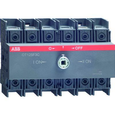 Рубильник реверсивный OT125 F3C 125А (90А AC23) ABB 1SCA105037R1001