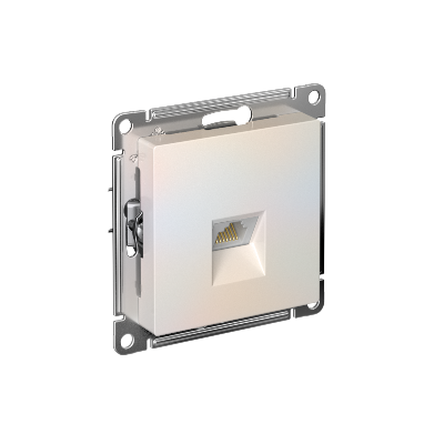 Механизм розетки компьютерной ATLAS DESIGN RJ45 жемчуг SchE ATN000483