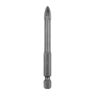 Сверло по стеклу и керамике 8мм 4 грани шестигранный хвостовик Kranz KR-91-0650