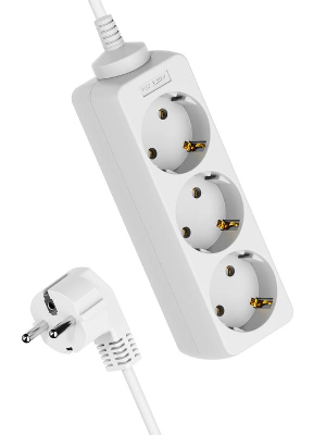 Удлинитель 3х5м с заземл. 16А IP20 ПВС 3х1 Космос YKsm5m-3g-Z(K)