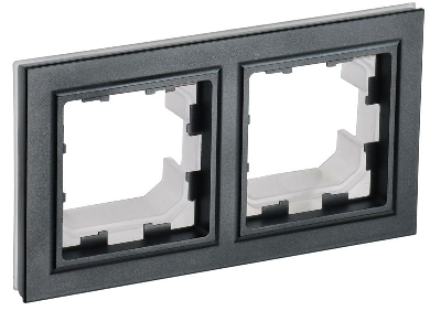 Рамка 2-м IP44 BRITE РУ-2-БрЧ-44 черн. IEK BR-M22-44-K02