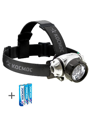 Фонарь H7LED 7хLED 3хAAA(R03) налобный Космос KOC-H7-LED