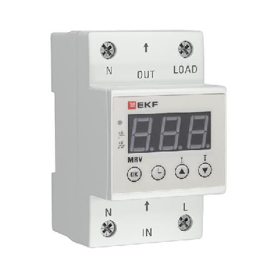 Реле напряжения с дисплеем MRV 40А PROxima EKF MRV-40A