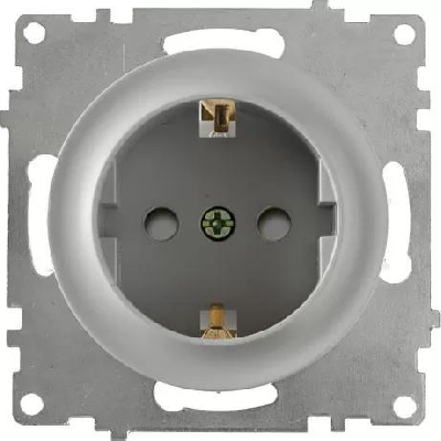 Розетка 1-м СП Florence 16А IP20 с заземл. защ. шторки винт. клеммы механизм сер. 1E10101302 OneKeyElectro 2172833