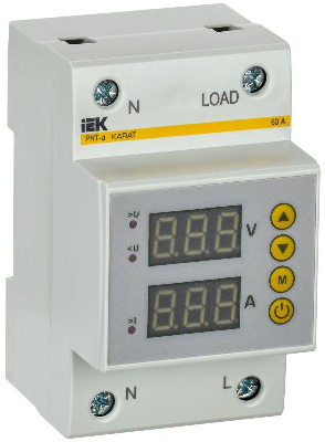 Реле напряжения и тока РНТ-д 1ф 54мм 63А IEK IVC31-1-63