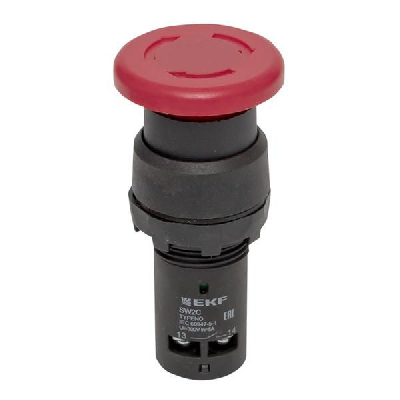 Кнопка SW2C-11MZ повор. гриб кр. NO+NC EKF sw2c-mz-r