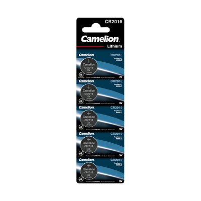 Элемент питания литиевый CR CR2016 BL-5 (блист.5шт) Camelion 1593
