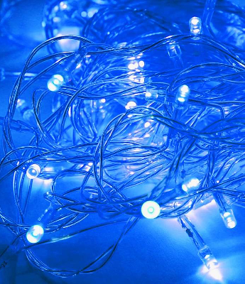 Гирлянда светодиодная 50LED шнур 6.5м 8 режимов мигания Космос KOC_GIR50LED_B