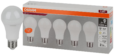 Лампа светодиодная LED Value LVCLA125 15SW/830 230В E27 2х5 RU (уп.5шт) OSRAM 4058075577800