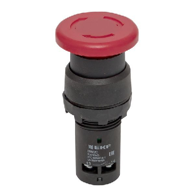 Кнопка SW2C-11MZ повор. гриб кр. NO+NC EKF sw2c-mz-r