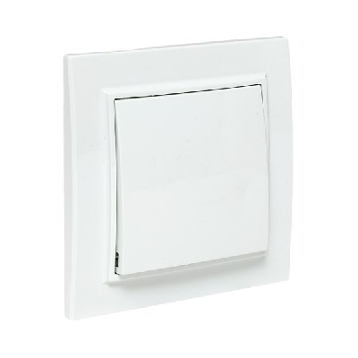 Выключатель 1-кл. СП Минск 10А бел. Basic EKF ERV10-021-10