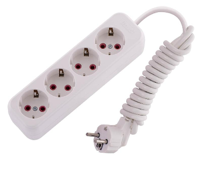 Удлинитель 4х2м с заземл. 16А IP20 Lezard 720-0402-401