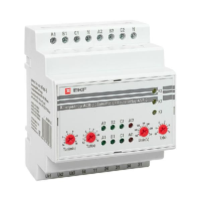 Контроллер АВР на 2 ввода с секционированием AVR-3 PROxima EKF rel-avr-3
