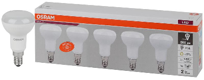 Лампа светодиодная LED Value LVR60 7SW/830 230В E14 2х5 (уп.5шт) OSRAM 4058075583931