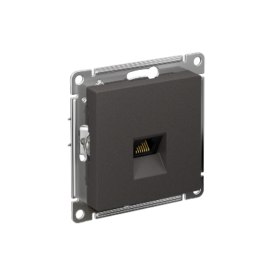 Розетка компьютерная AtlasDesign RJ45 кат.5E механизм базальт SE ATN001483