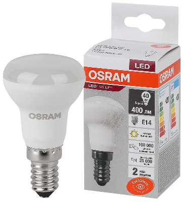 Лампа светодиодная LED Value LVR40 5SW/830 230В E14 10х1 RU OSRAM 4058075582514