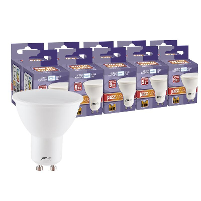 Лампа светодиодная PLED-SP 9Вт PAR16 4000К нейтр. бел. GU10 230В 50Гц (уп.10шт) JazzWay 5019430