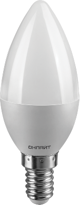 Лампа светодиодная 71 628 OLL-C37-6-230-2.7K-E14-FR 6Вт свеча 2700К тепл. бел. E14 450лм 176-264В ОНЛАЙТ 71628