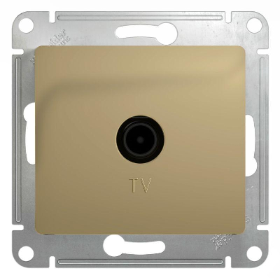 Механизм розетки TV 1-м СП Glossa оконечной 1DB титан SchE GSL000491
