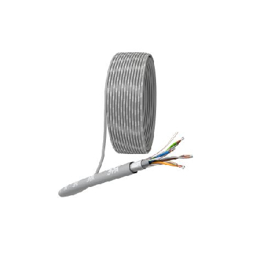 Кабель витая пара F/UTP 4х2х24 AWG Cat5e CCA PVC SIMPLE (уп.305м) ЭРА Б0044440