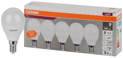 Лампа светодиодная LED Value LVCLP60 7SW/840 230В E14 2х5 RU (уп.5шт) OSRAM 4058075578135