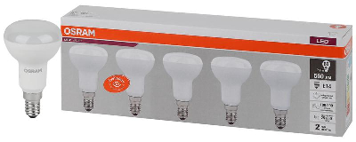 Лампа светодиодная LED Value LVR60 7SW/840 230В E14 2х5 (уп.5шт) OSRAM 4058075583962