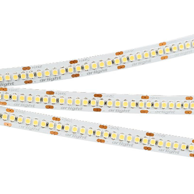 Лента светодиодная RT-A240-10mm 24V Warm 2700К 19.2Вт/м IP20 3528 (уп.5м) Arlight 017428(1)