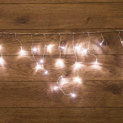 Гирлянда Айсикл "ПЛЕЙ ЛАЙТ" 1.8х0.5м 48LED бел. прозр. провод 3Вт 230В IP20 NEON-NIGHT 255-015