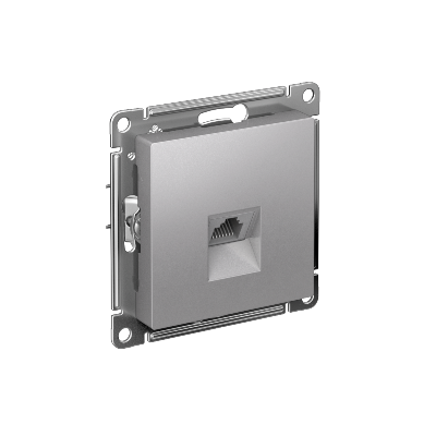 Механизм розетки компьютерной ATLAS DESIGN RJ45 алюм. SchE ATN000383