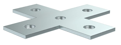 Пластина для STRUT-профиля соединительная X-образ. EZ IEK CLM50D-PXS-136-40