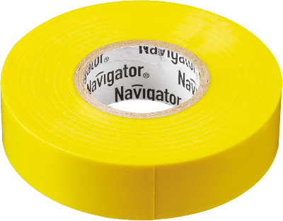 Изолента ПВХ 19мм (рул.20м) жел. NIT-A19-20/Y Navigator 71112